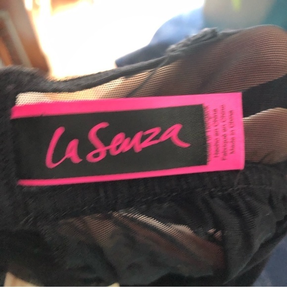 LA Senza Size Med Black/Nude Lace Lingerie - Picture 5 of 6